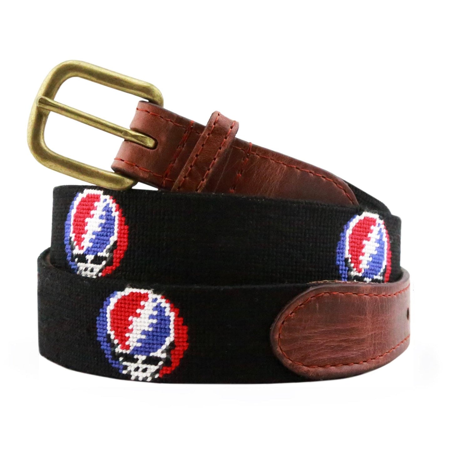 Smathers & Branson Belt Steal Your Face Needlepoint Belt