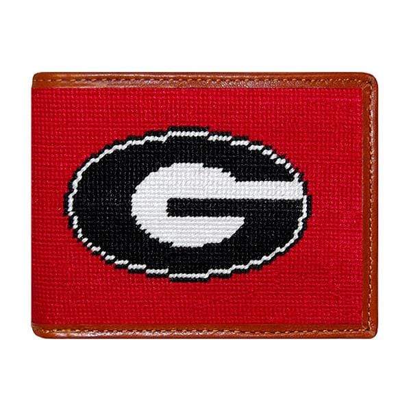 Smathers & Branson Small Leather Goods Georgia Needlepoint Bi-Fold Wallet