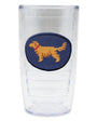 Smathers & Branson Small Leather Goods Golden Retriever Needlepoint Tervis Tumbler