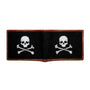 Smathers & Branson Small Leather Goods Jolly Roger Needlepoint Bi-Fold Wallet