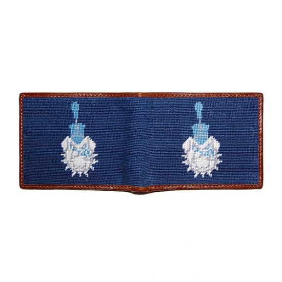 Smathers & Branson Small Leather Goods The Citadel Needlepoint Bi-Fold Wallet