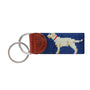 Smathers & Branson Small Leather Goods Yellow Lab Key Fob