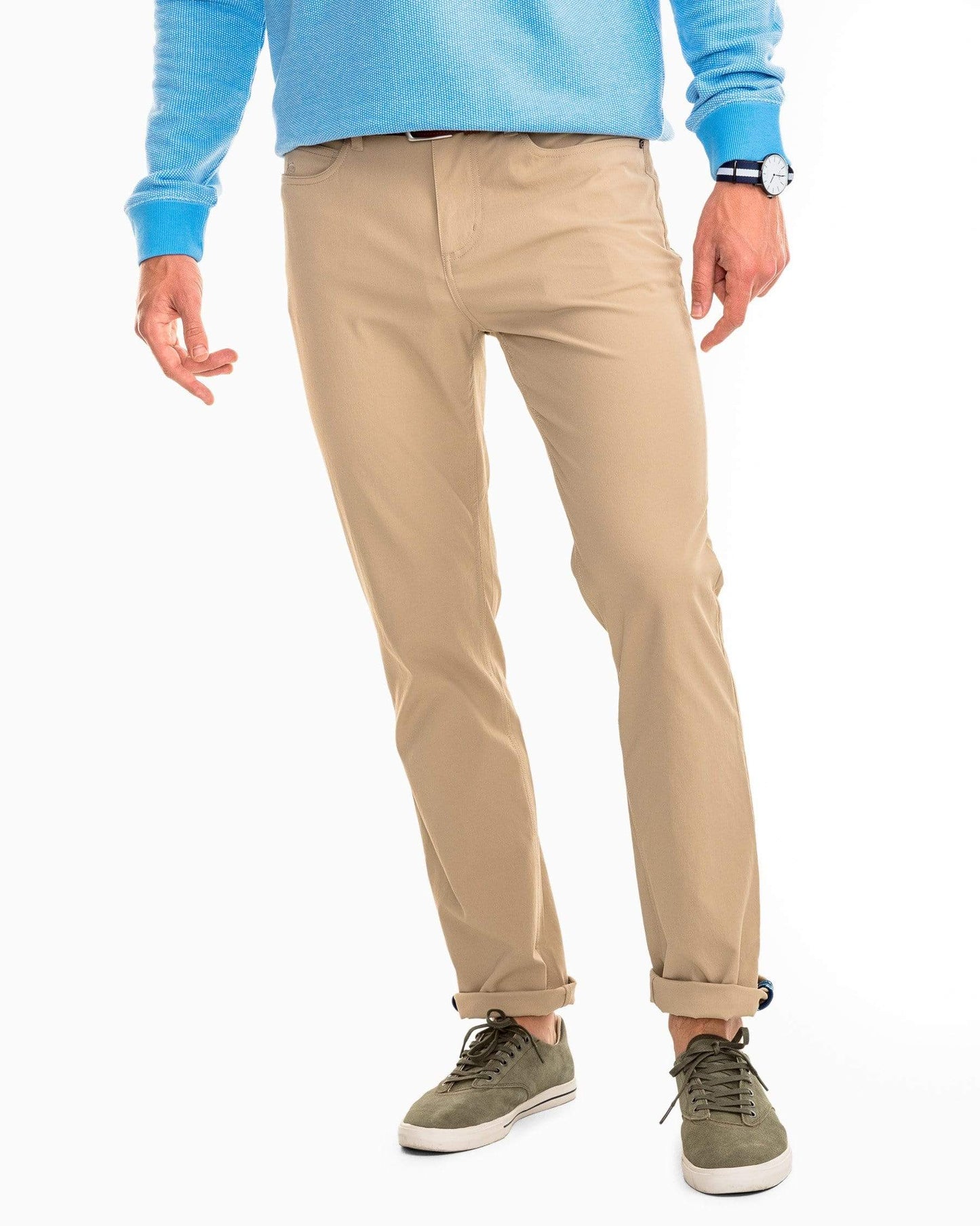 Southern Tide 5-Pockets Intercoastal Performance Pant Sandstone Khaki