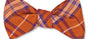 Orange Wilson Plaid Bow Tie