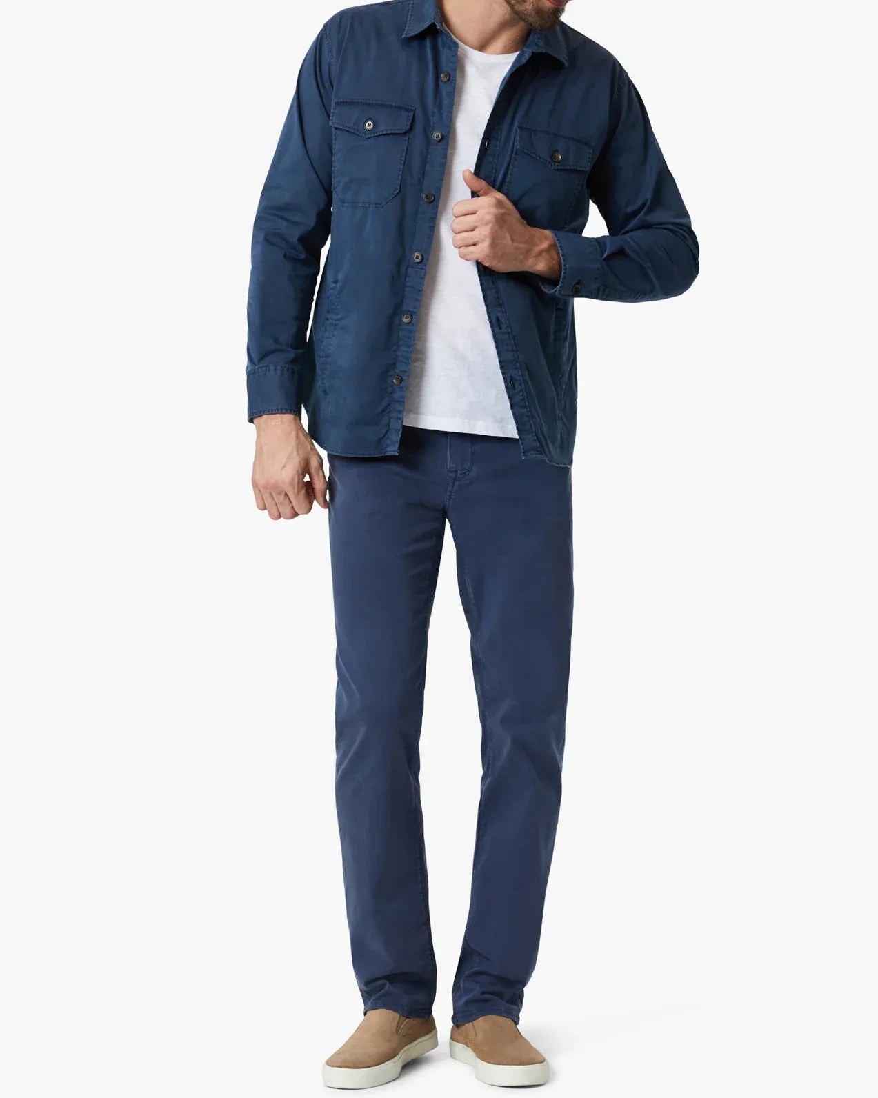 34 Heritage 5-Pockets Charisma Relaxed Straight Leg Pants In Dark Denim Twill