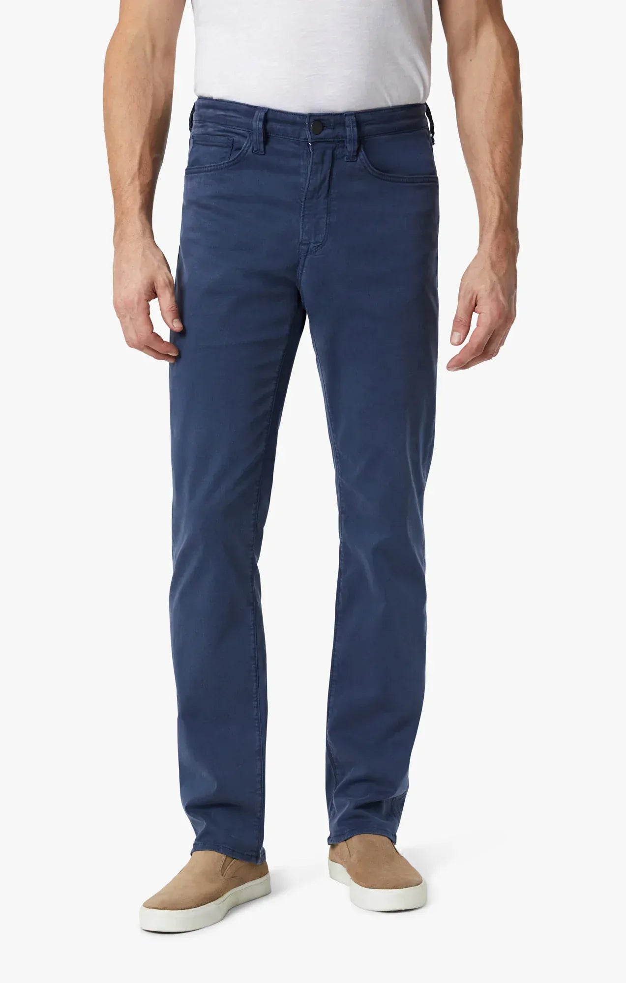 34 Heritage 5-Pockets Charisma Relaxed Straight Leg Pants In Dark Denim Twill