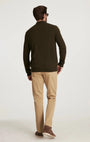34 Heritage 5-Pockets Charisma Relaxed Straight Pants in Beige Honeycomb