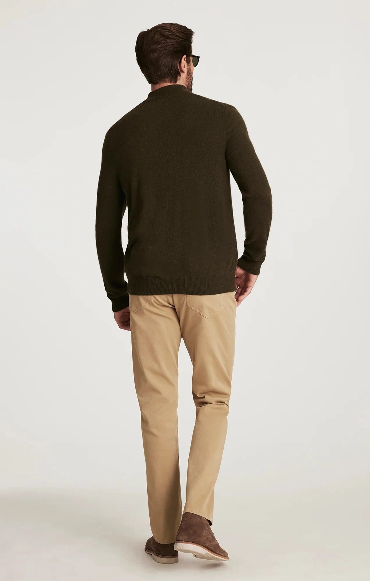 34 Heritage 5-Pockets Charisma Relaxed Straight Pants in Beige Honeycomb