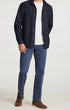 34 Heritage 5-Pockets Charisma Relaxed Straight Pants in Blue Honeycomb