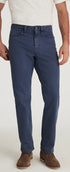 34 Heritage 5-Pockets Charisma Relaxed Straight Pants in Blue Honeycomb