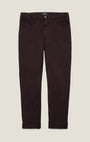 34 Heritage 5-Pockets Charisma Relaxed Straight Pants in Burgundy Twill