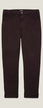 34 Heritage 5-Pockets Charisma Relaxed Straight Pants in Burgundy Twill
