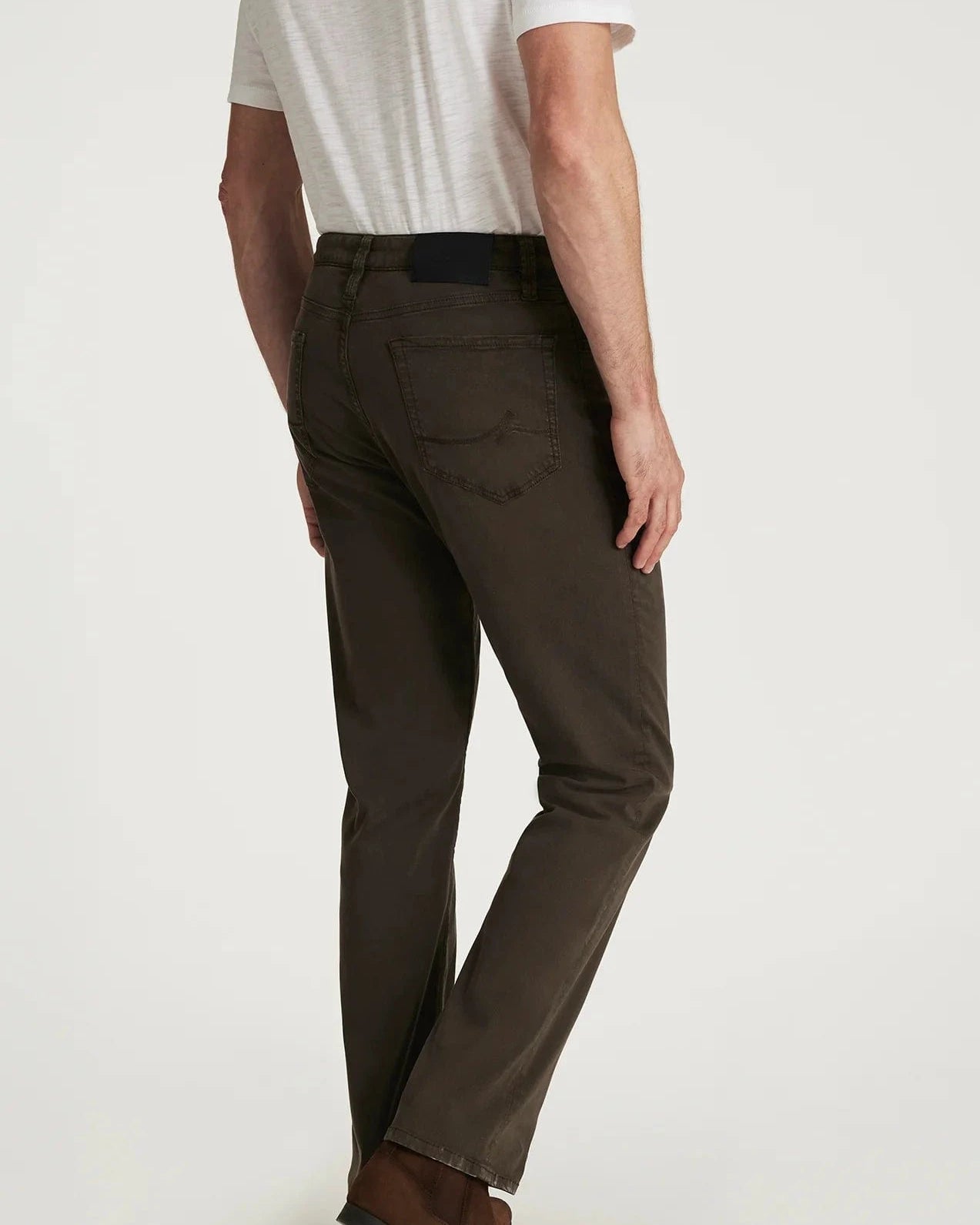 34 Heritage 5-Pockets Charisma Relaxed Straight Pants in Cactus Green Twill