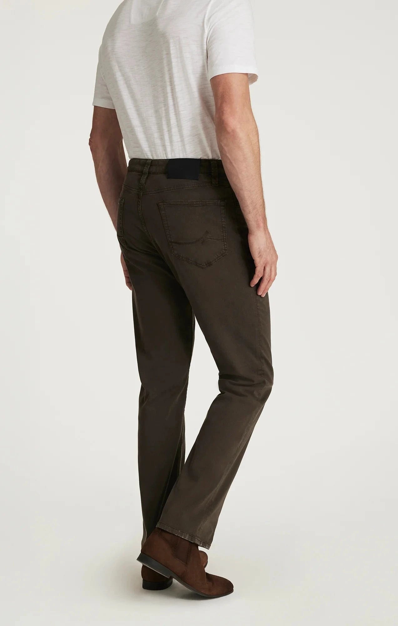 34 Heritage 5-Pockets Charisma Relaxed Straight Pants in Cactus Green Twill