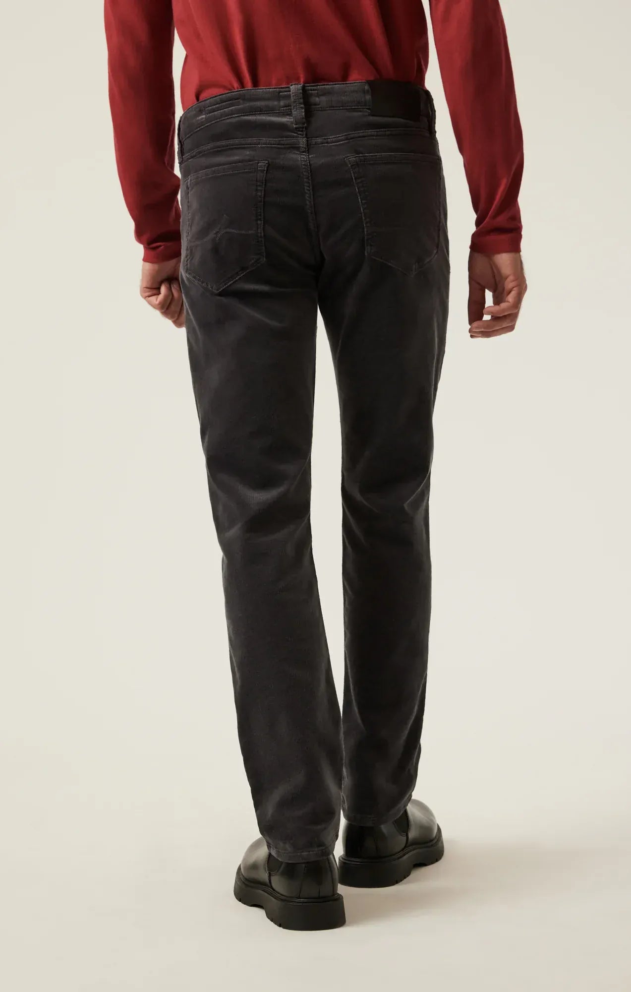 34 Heritage 5-Pockets Charisma Relaxed Straight Pants in Charcoal Cord