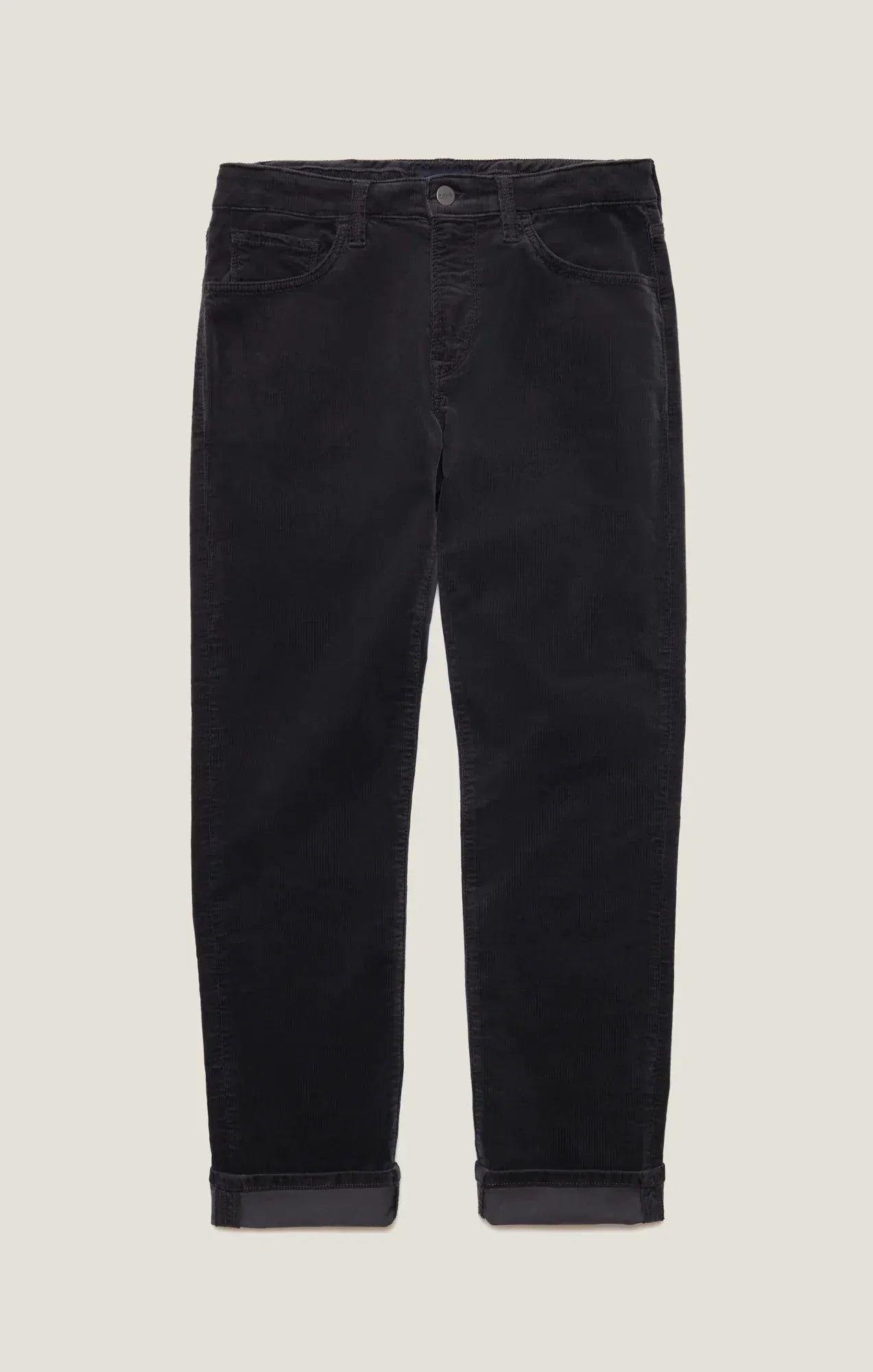 34 Heritage 5-Pockets Charisma Relaxed Straight Pants in Charcoal Cord