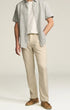 34 Heritage 5-Pockets Charisma Relaxed Straight Pants in Cream Cross Twill