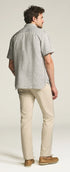 34 Heritage 5-Pockets Charisma Relaxed Straight Pants in Cream Cross Twill