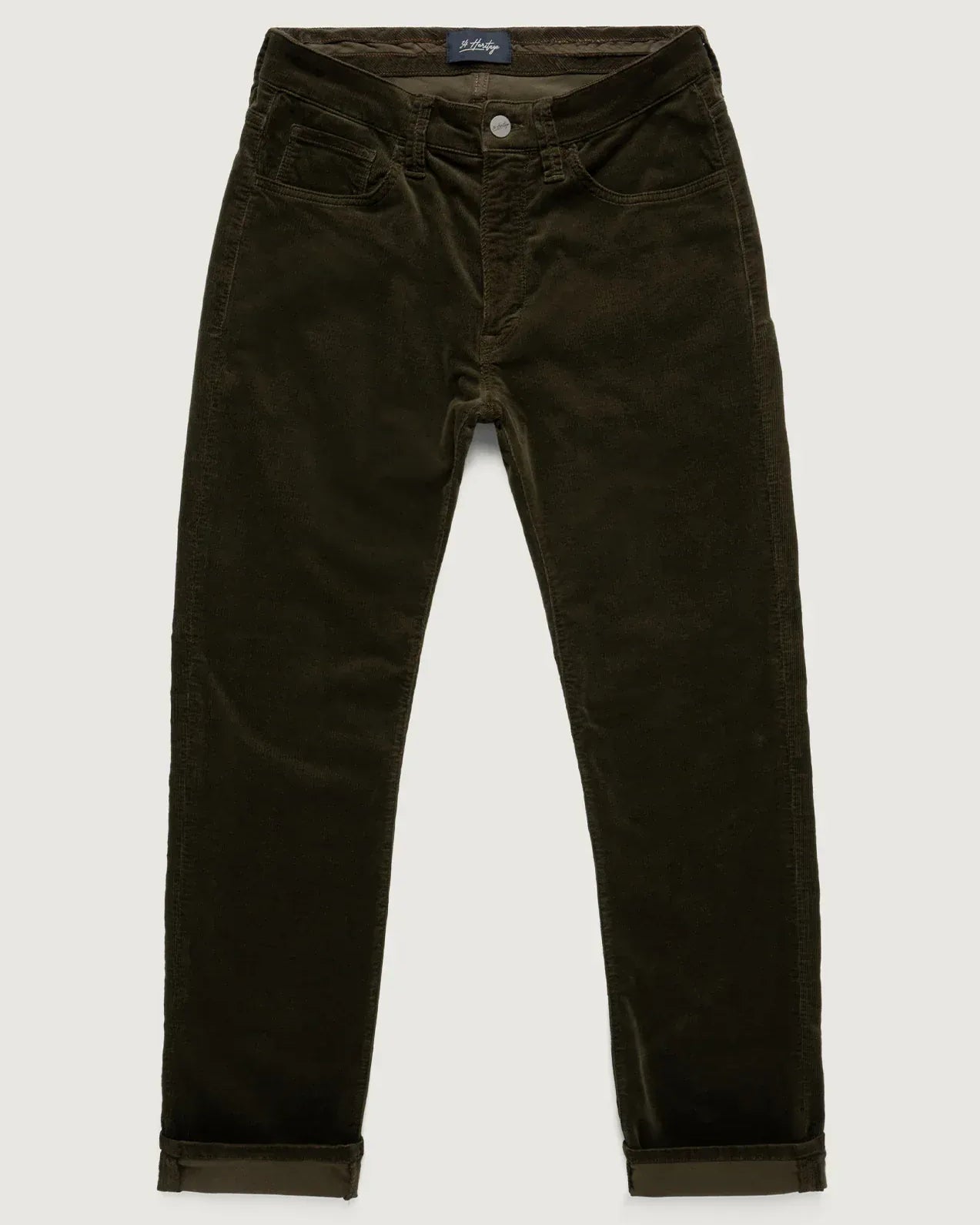 34 Heritage 5-Pockets Charisma Relaxed Straight Pants in Fern Cord