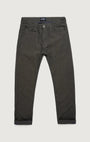 34 Heritage 5-Pockets Charisma Relaxed Straight Pants in Grey Herringbone
