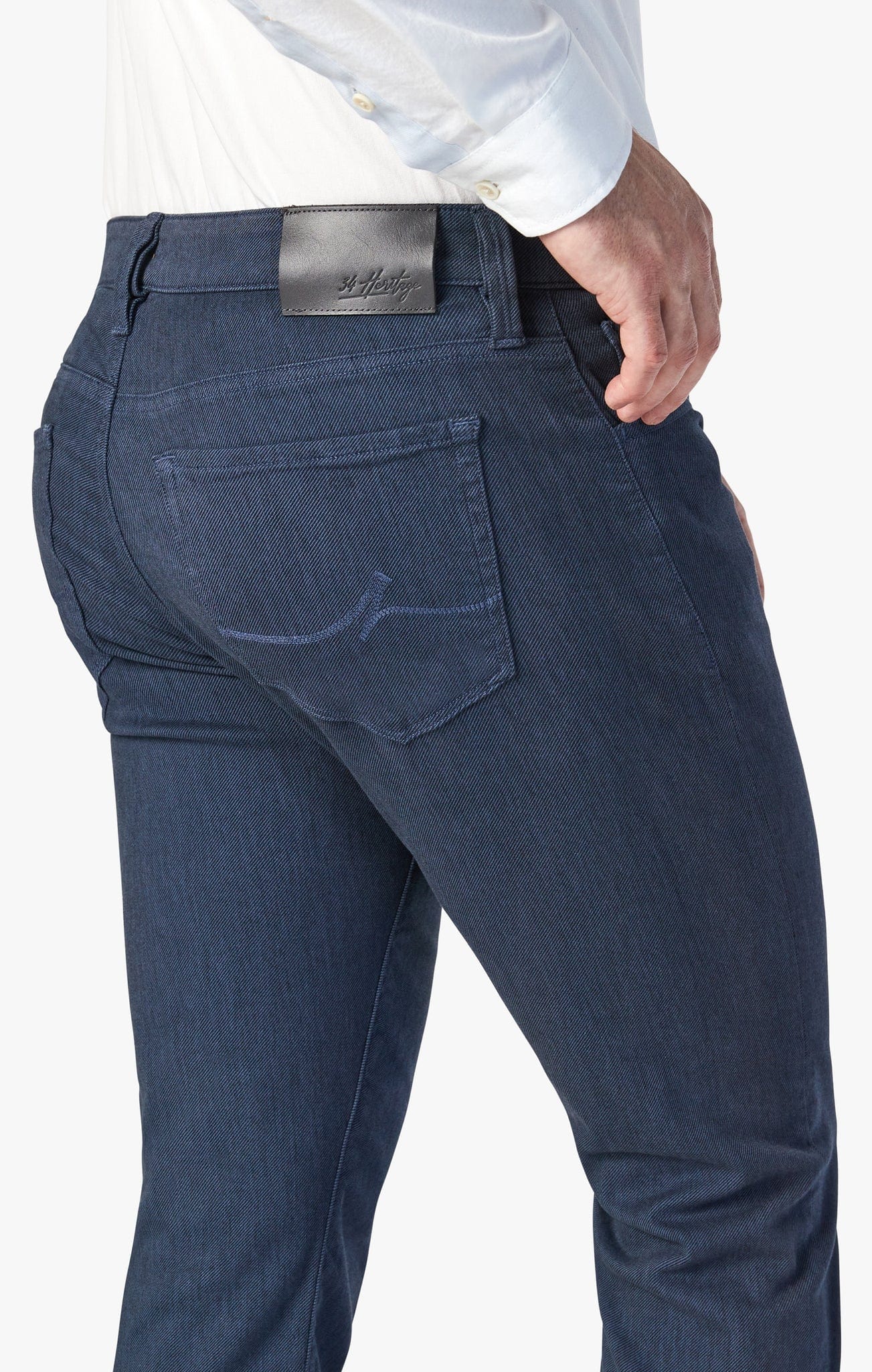 34 Heritage 5-Pockets Charisma Relaxed Straight Pants In Insignia Blue Diagonal