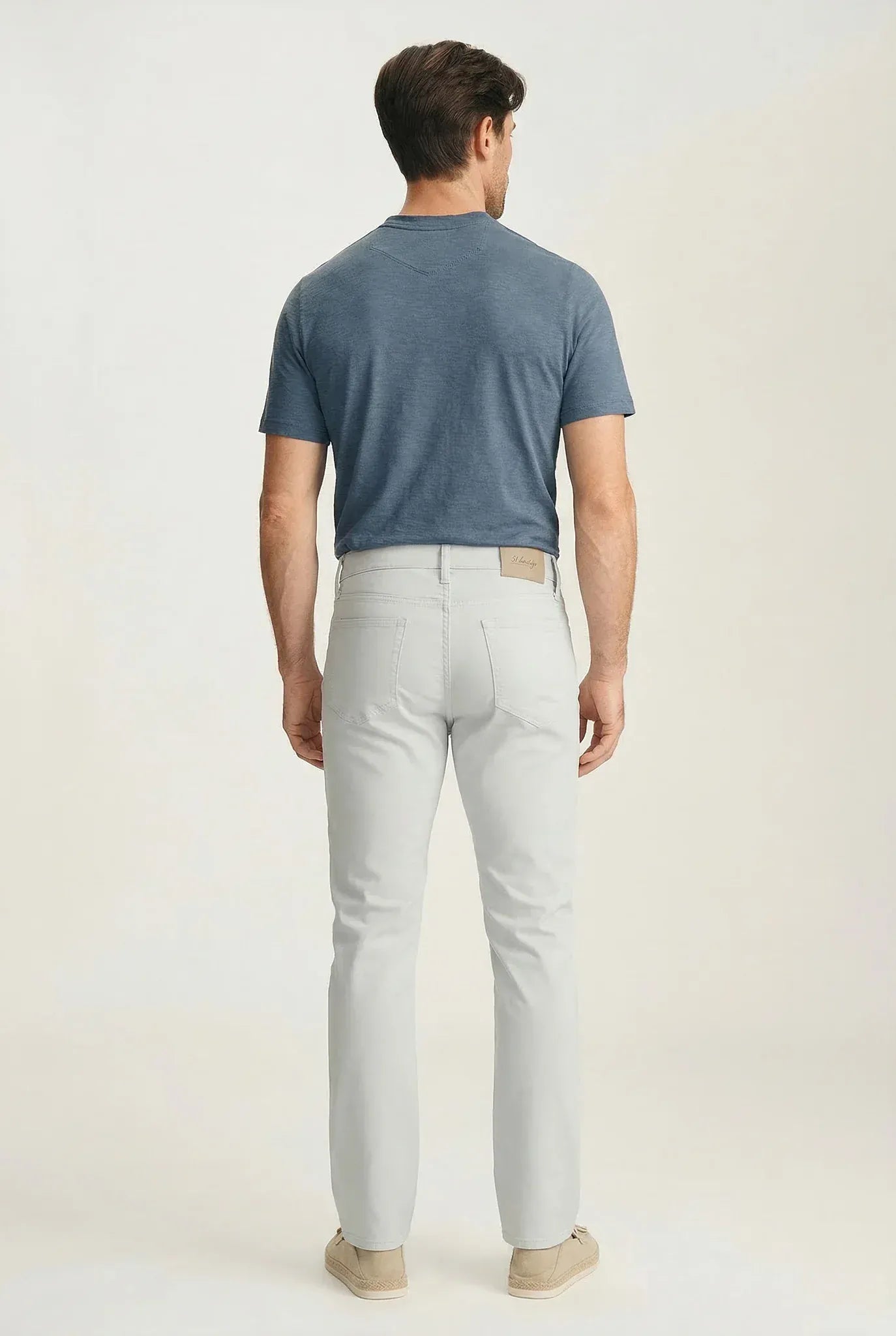 34 Heritage 5-Pockets Charisma Relaxed Straight Pants In Mist Coolmax