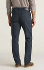 34 Heritage 5-Pockets Charisma Relaxed Straight Pants in Navy Herringbone