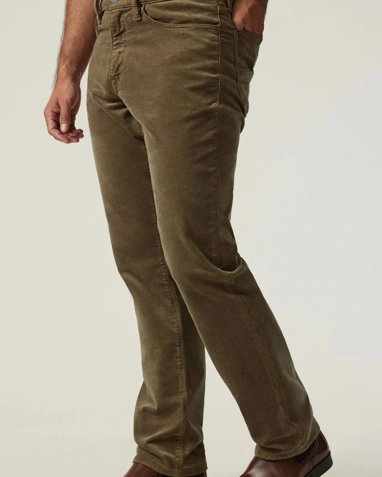 34 Heritage 5-Pockets Charisma Relaxed Straight Pants in Tobacco Cord