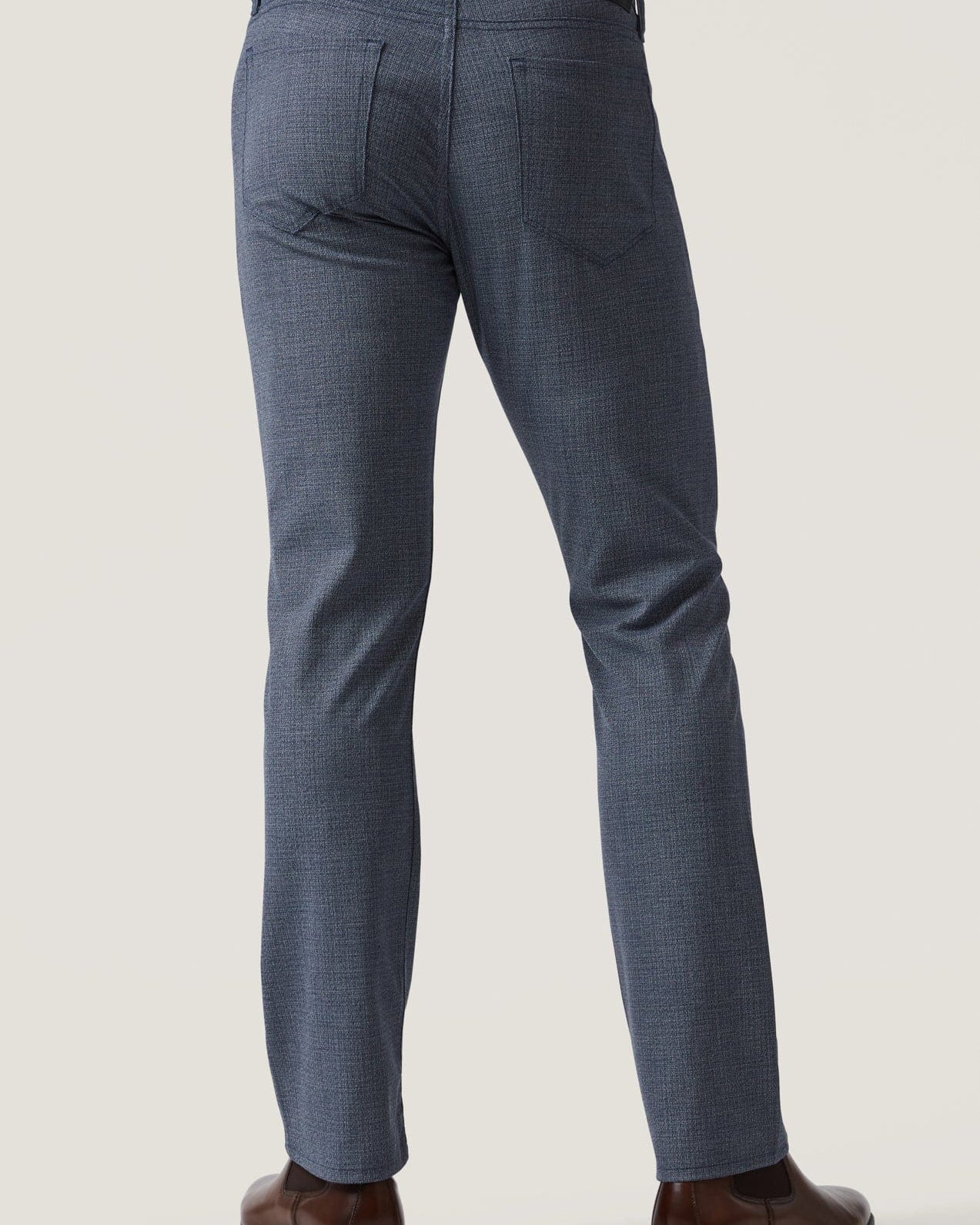 34 Heritage 5-Pockets Charisma Relaxed Straight Pants - Navy Fancy