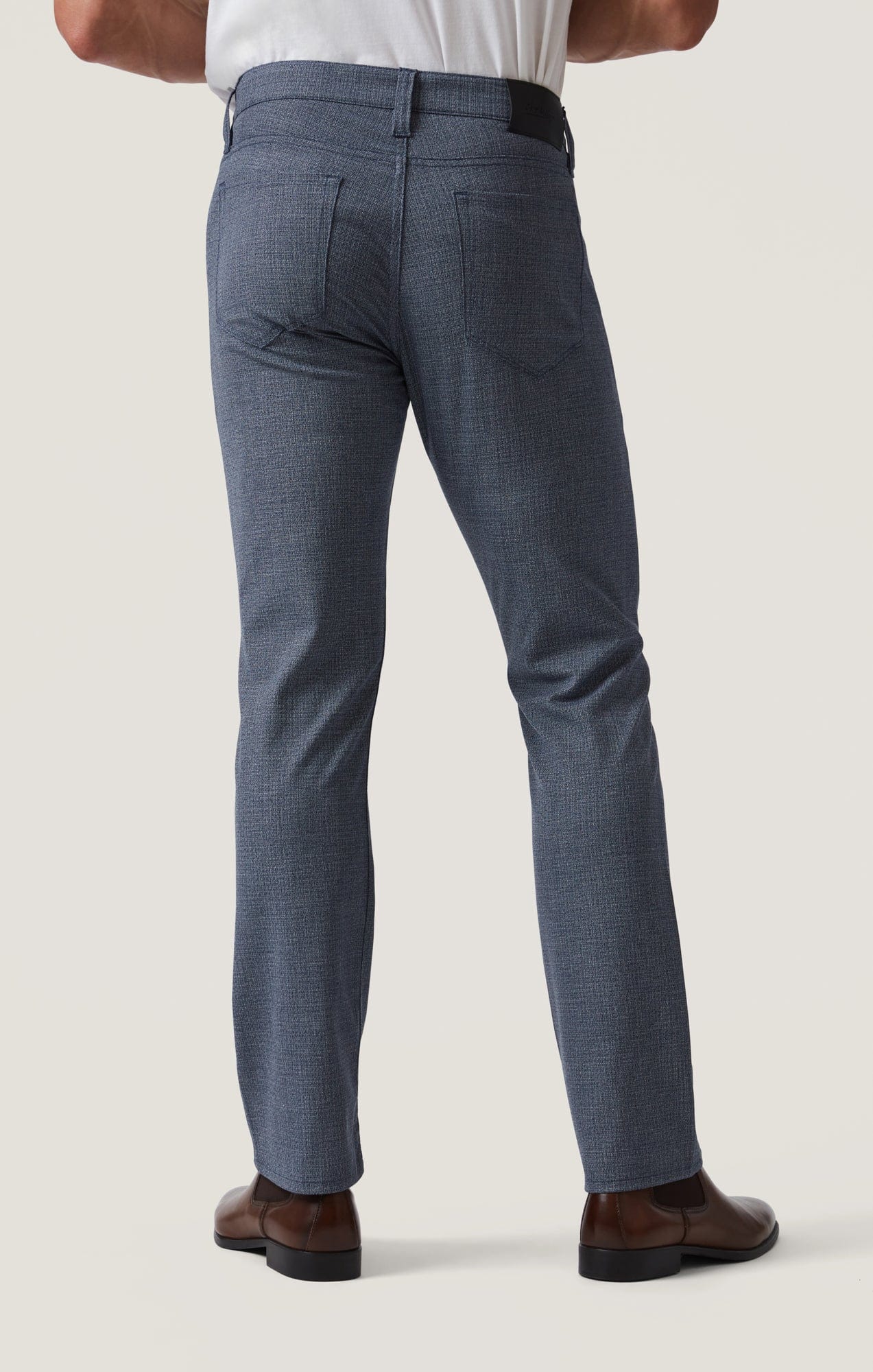 34 Heritage 5-Pockets Charisma Relaxed Straight Pants - Navy Fancy