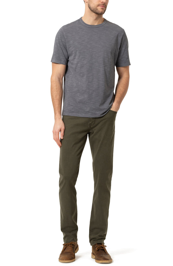 34 Heritage 5-Pockets Courage Straight Leg in Dark Olive Twill