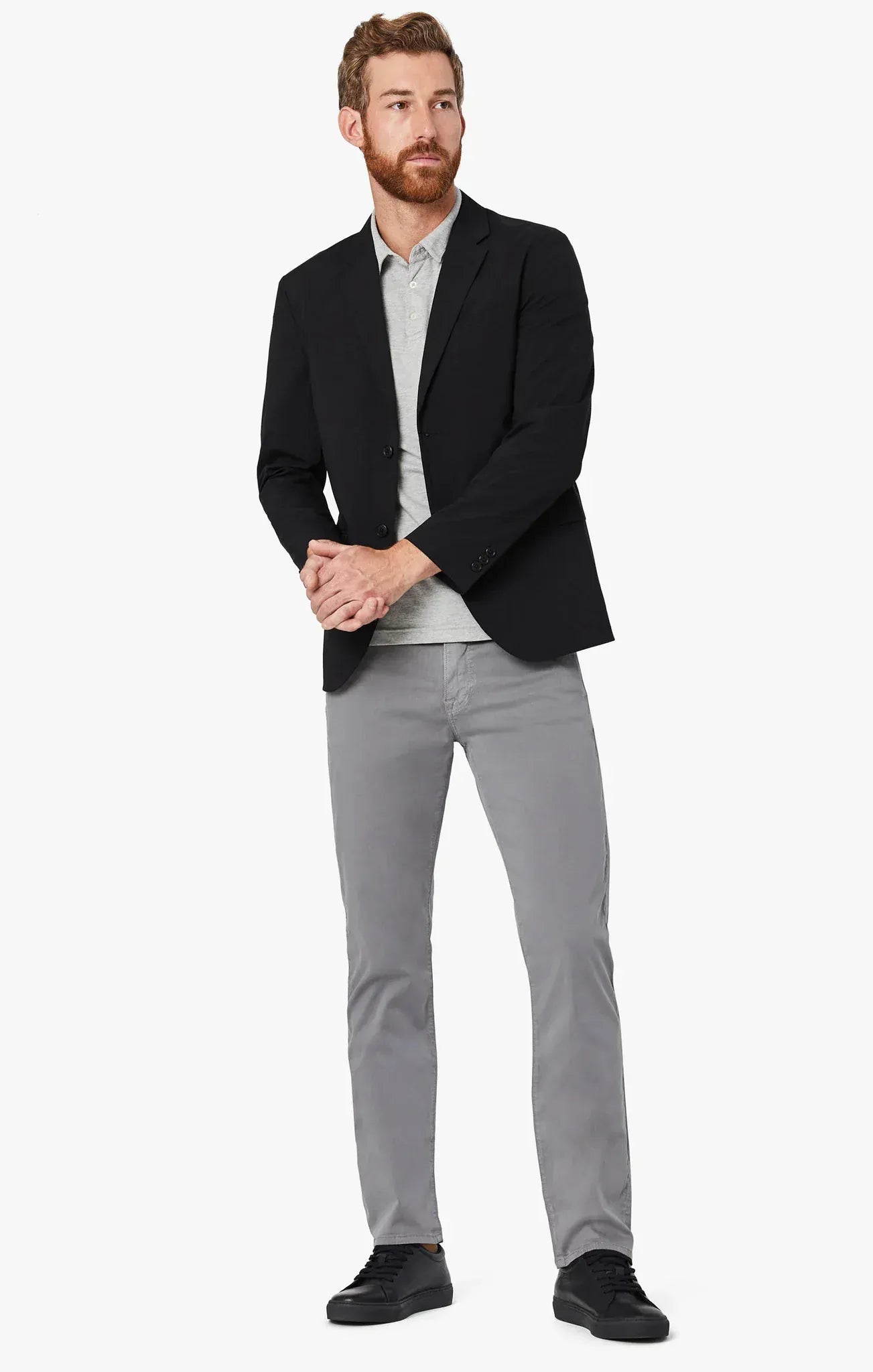 34 Heritage 5-Pockets Courage Straight Leg In Shark Twill