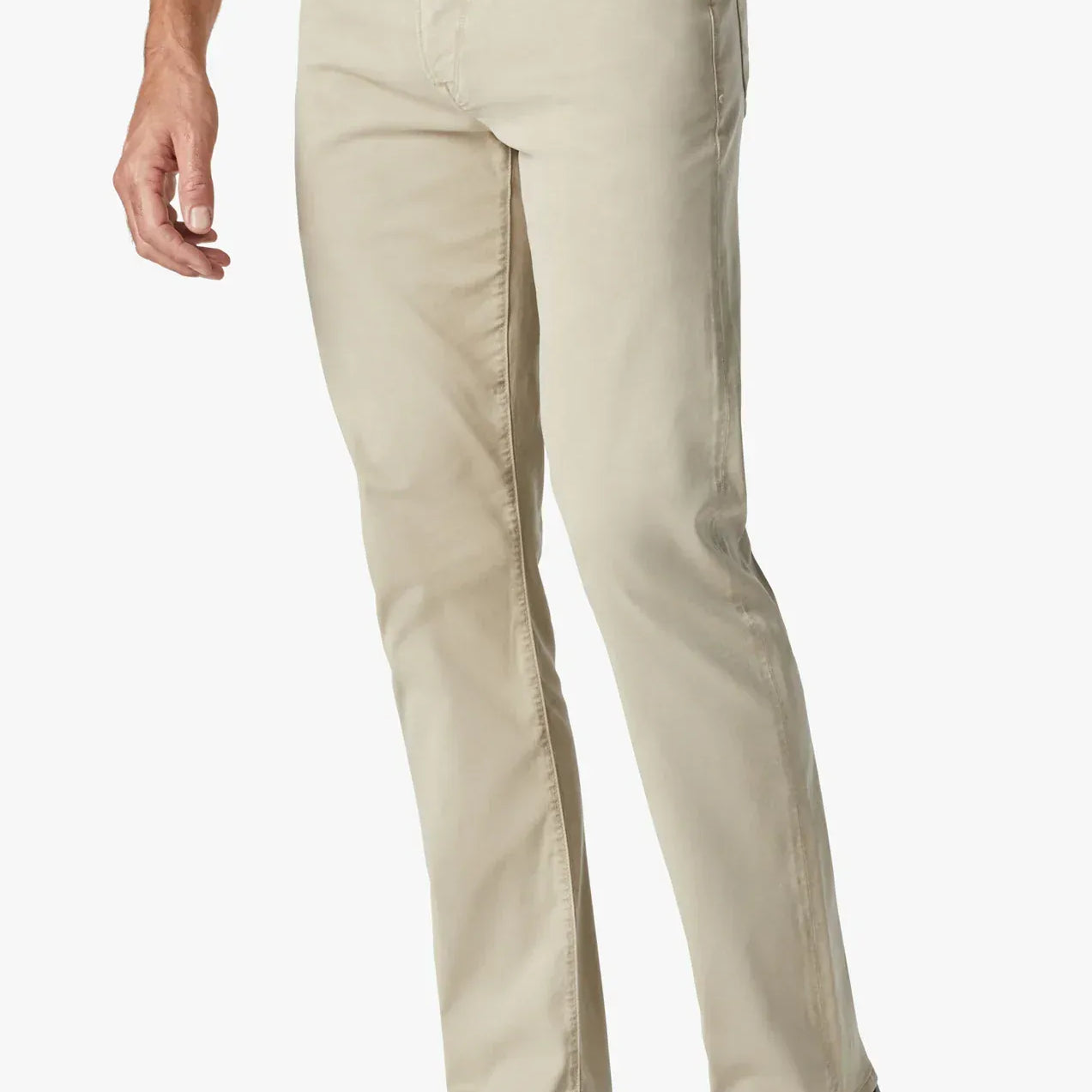 34 Heritage 5-Pockets Courage Straight Leg Pants In Aluminum Twill