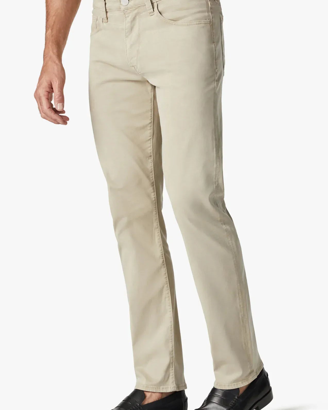 34 Heritage 5-Pockets Courage Straight Leg Pants In Aluminum Twill