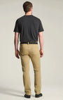 34 Heritage 5-Pockets Courage Straight Leg Pants in Beige Honeycomb