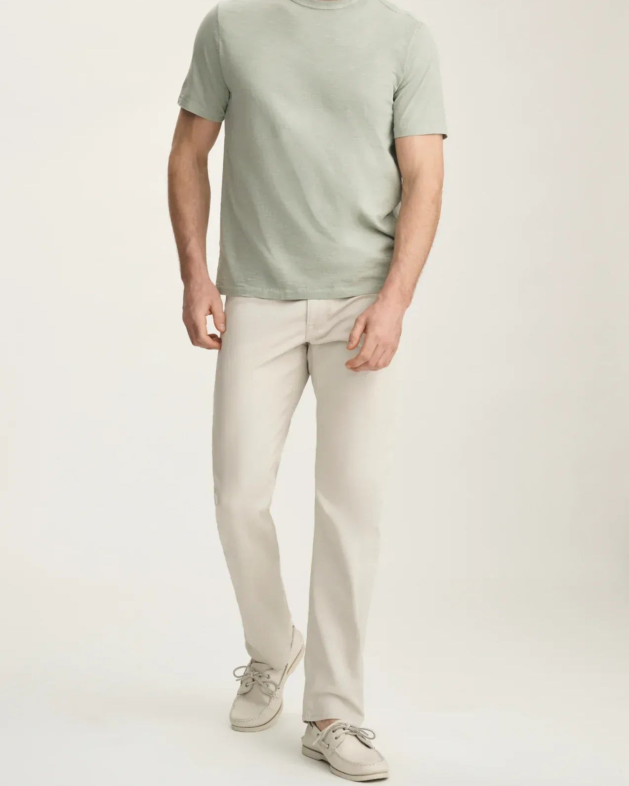 34 Heritage 5-Pockets Courage Straight Leg Pants In Bone Coolmax