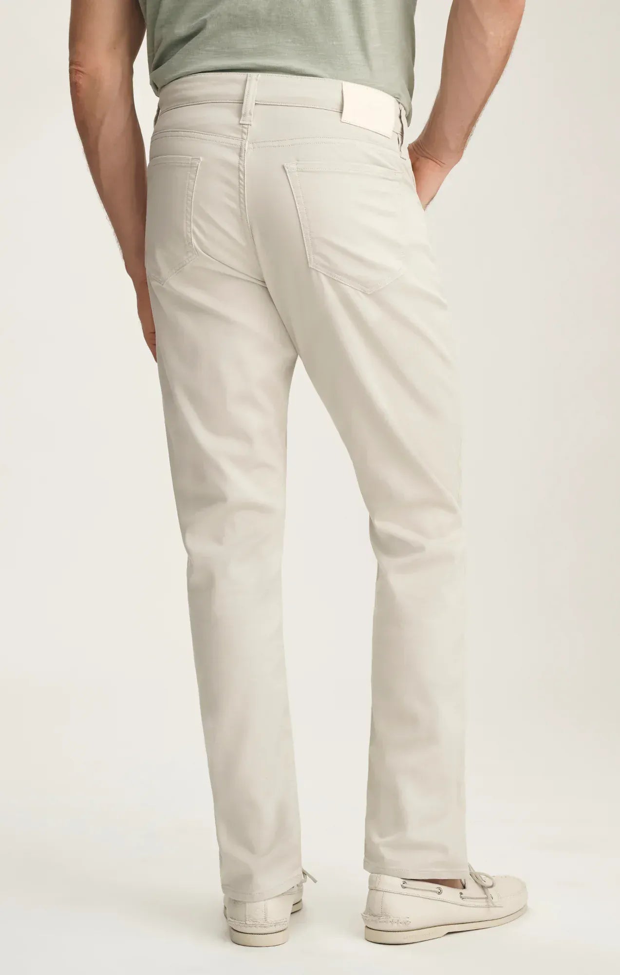 34 Heritage 5-Pockets Courage Straight Leg Pants In Bone Coolmax