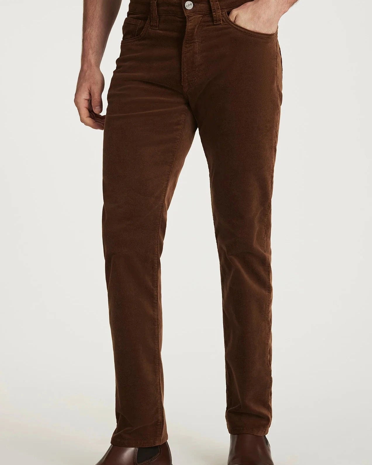 34 Heritage 5-Pockets Courage Straight Leg Pants in Bourbon Cord