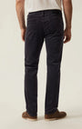 34 Heritage 5-Pockets Courage Straight Leg Pants in Charcoal Cord
