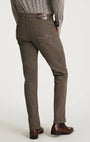 34 Heritage 5-Pockets Courage Straight Leg Pants in Coffee Diagonal