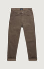 34 Heritage 5-Pockets Courage Straight Leg Pants in Coffee Diagonal