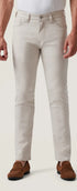 34 Heritage 5-Pockets Courage Straight Leg Pants in Cream Cross Twill