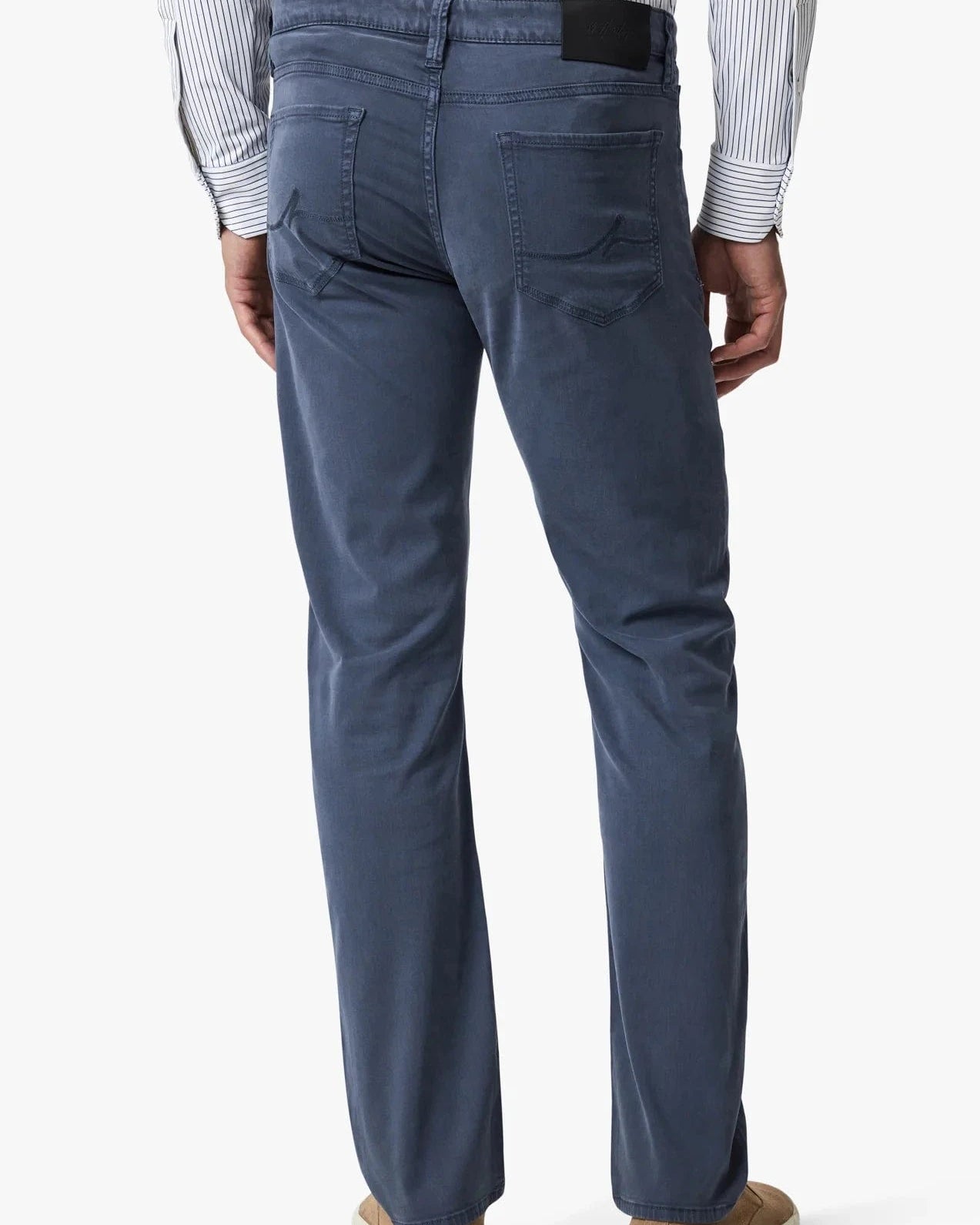 34 Heritage 5-Pockets Courage Straight Leg Pants In Dark Denim Twill