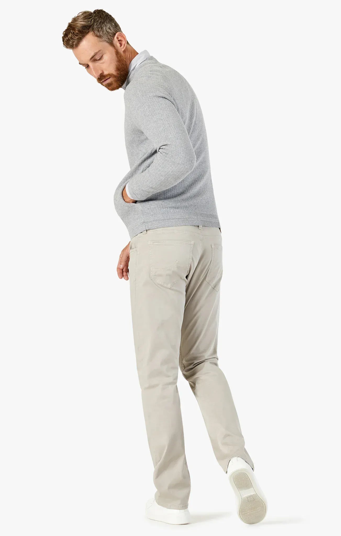 34 Heritage 5-Pockets Courage Straight Leg Pants In Dawn Twill