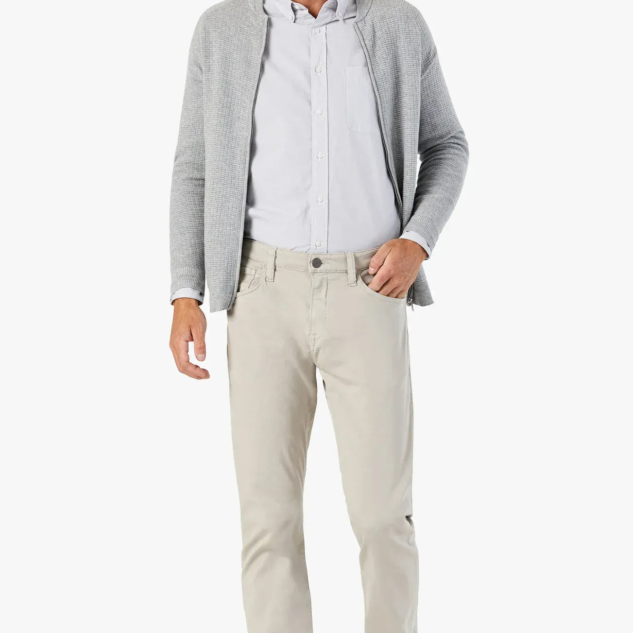 34 Heritage 5-Pockets Courage Straight Leg Pants In Dawn Twill