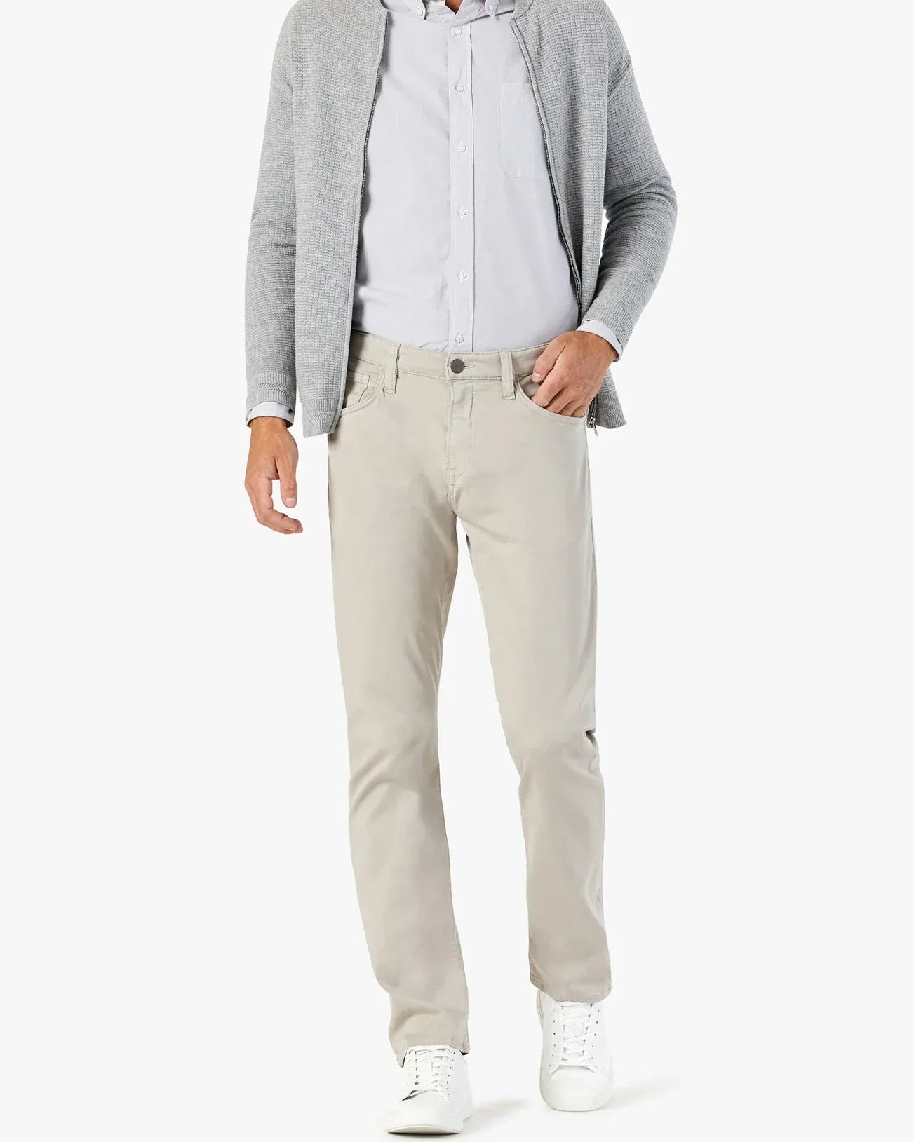34 Heritage 5-Pockets Courage Straight Leg Pants In Dawn Twill
