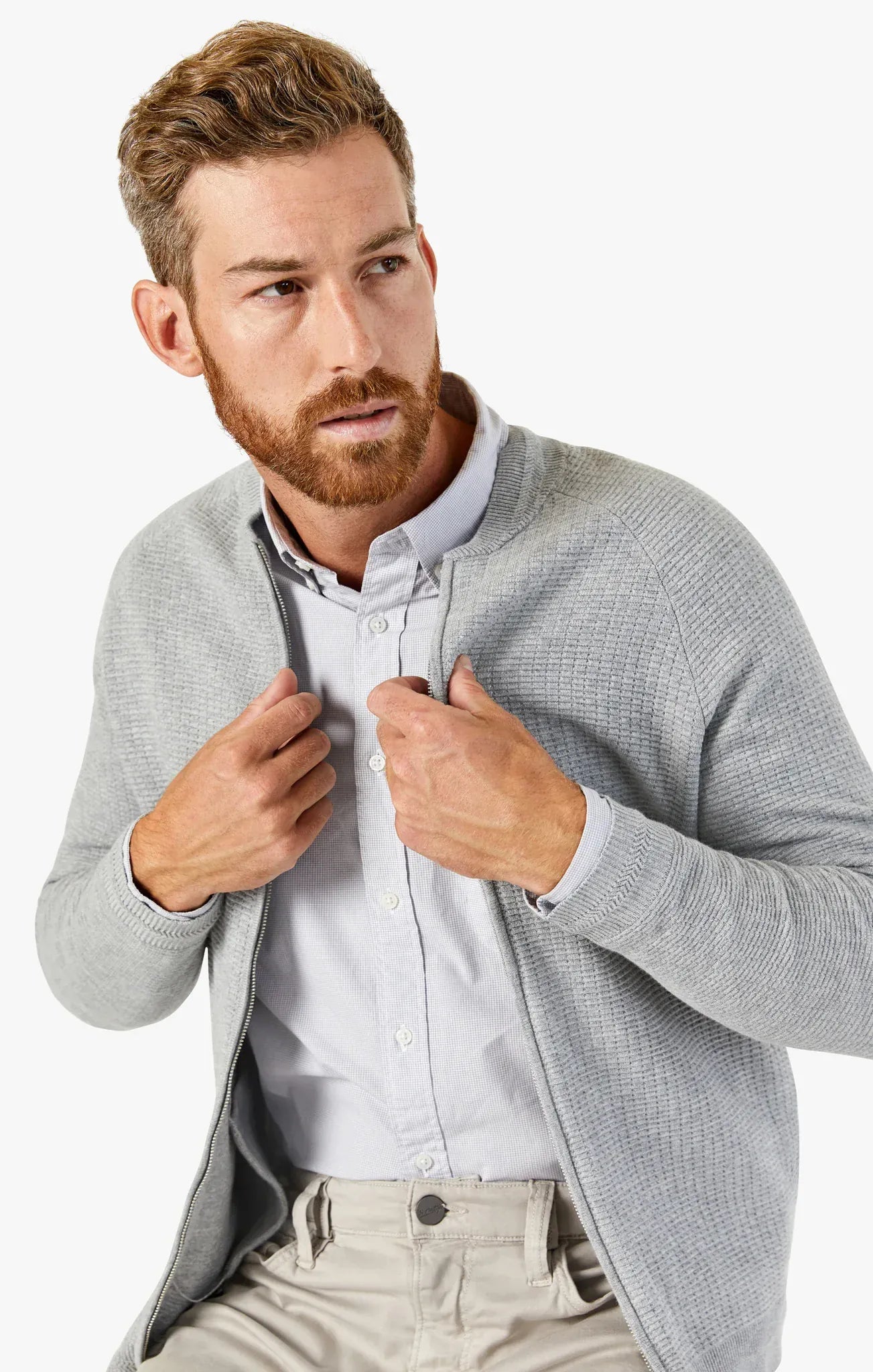 34 Heritage 5-Pockets Courage Straight Leg Pants In Dawn Twill