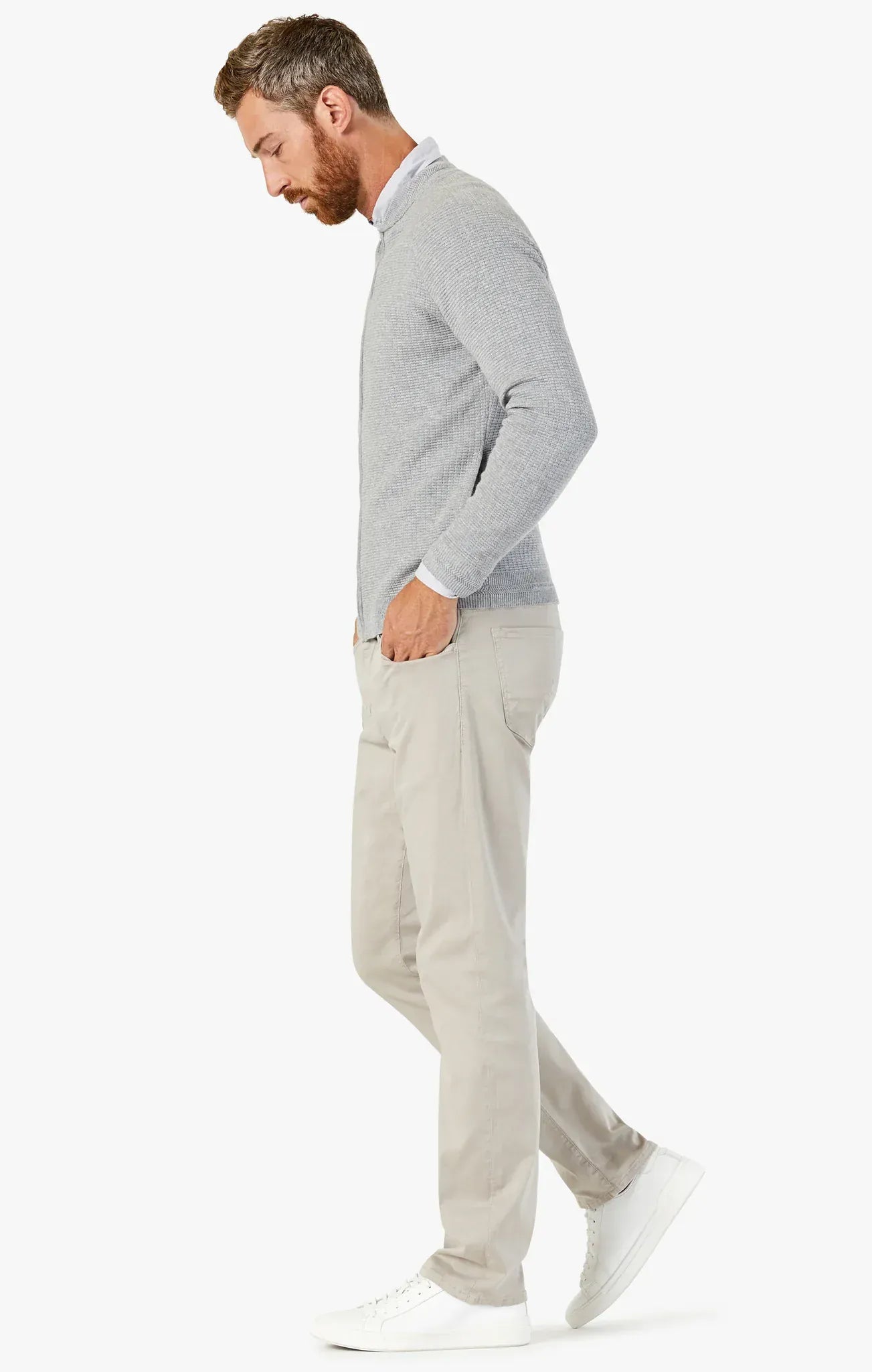 34 Heritage 5-Pockets Courage Straight Leg Pants In Dawn Twill