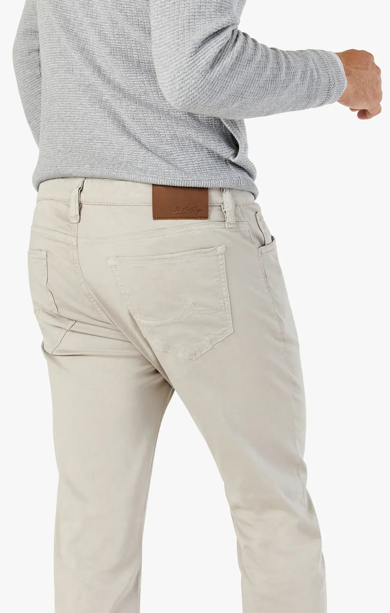 34 Heritage 5-Pockets Courage Straight Leg Pants In Dawn Twill