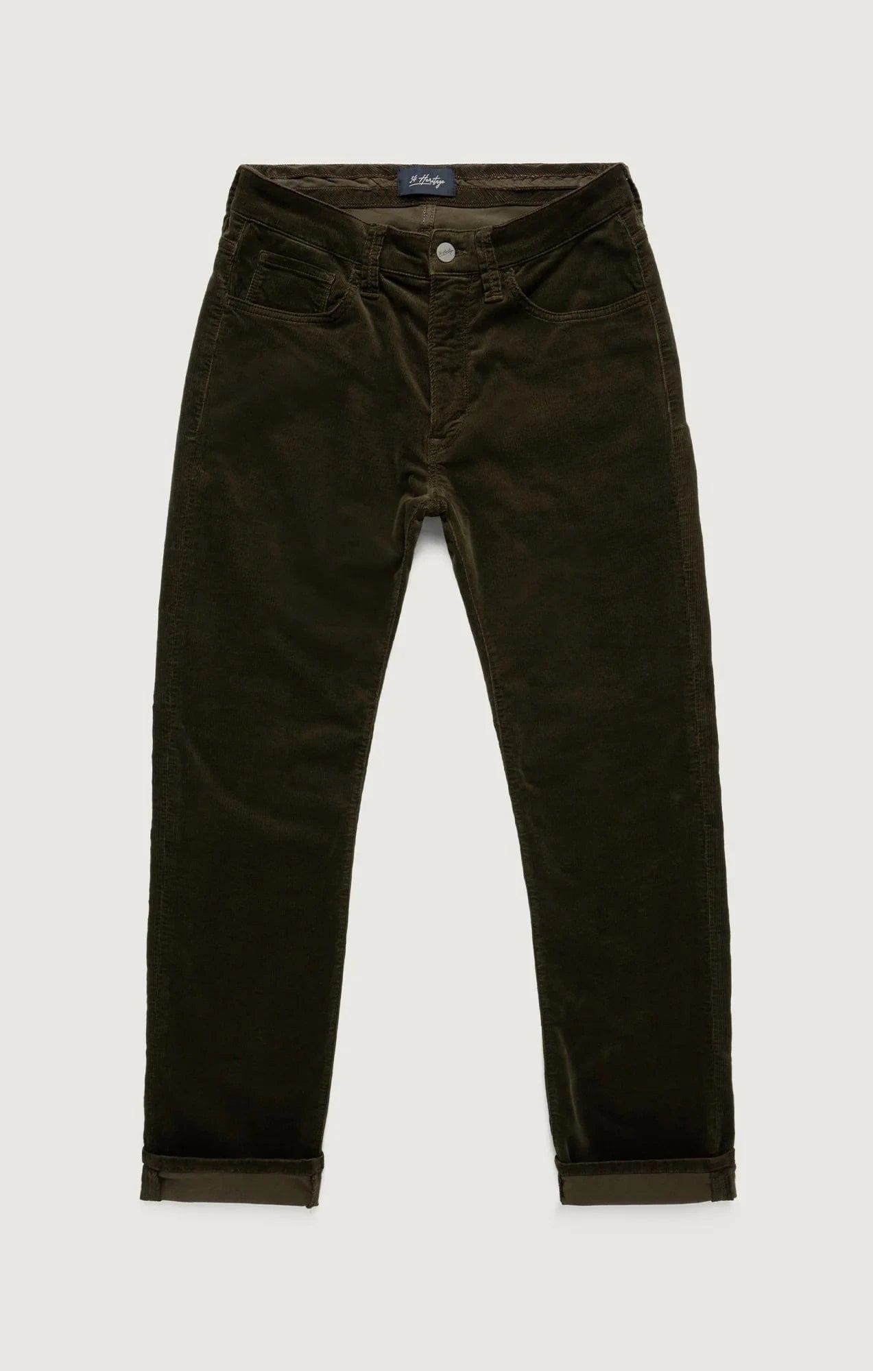 34 Heritage 5-Pockets Courage Straight Leg Pants in Fern Cord